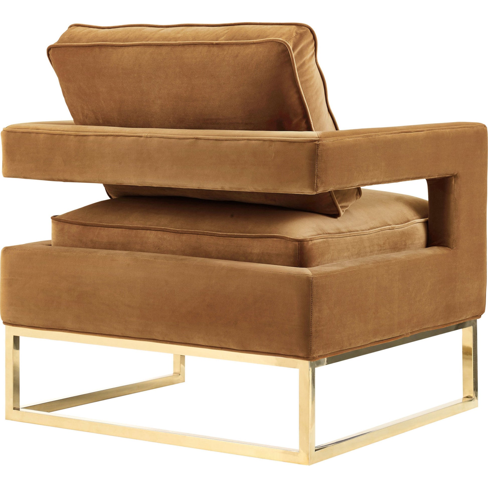 Avery Chair by TOV Furniture in gold. Made from unique in a modern style.
