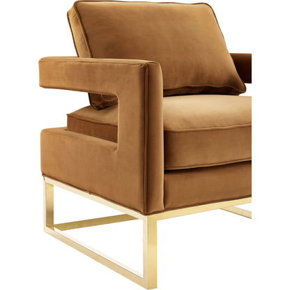 Avery Chair by TOV Furniture in gold. Made from unique in a modern style.