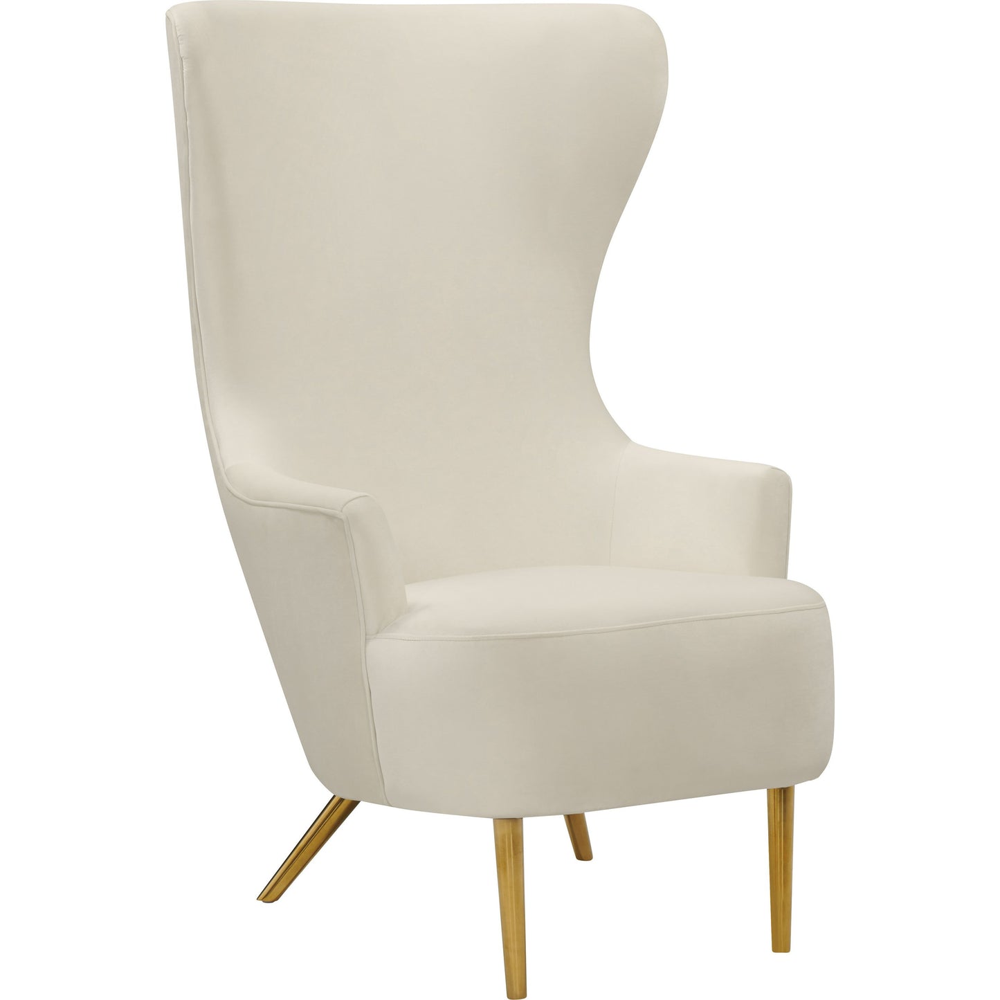 000 SR-389664 | Primary Silo | Julia Wingback Chair by TOV Furniture. Made from velvet in a modern style.