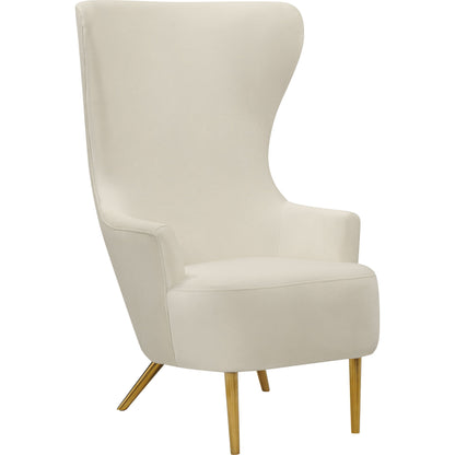 Julia Wingback Chair by TOV Furniture. Made from velvet in a modern style.