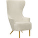 Julia Wingback Chair by TOV Furniture. Made from velvet in a modern style.