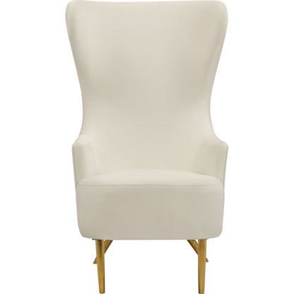 Julia Wingback Chair by TOV Furniture. Made from velvet in a modern style.