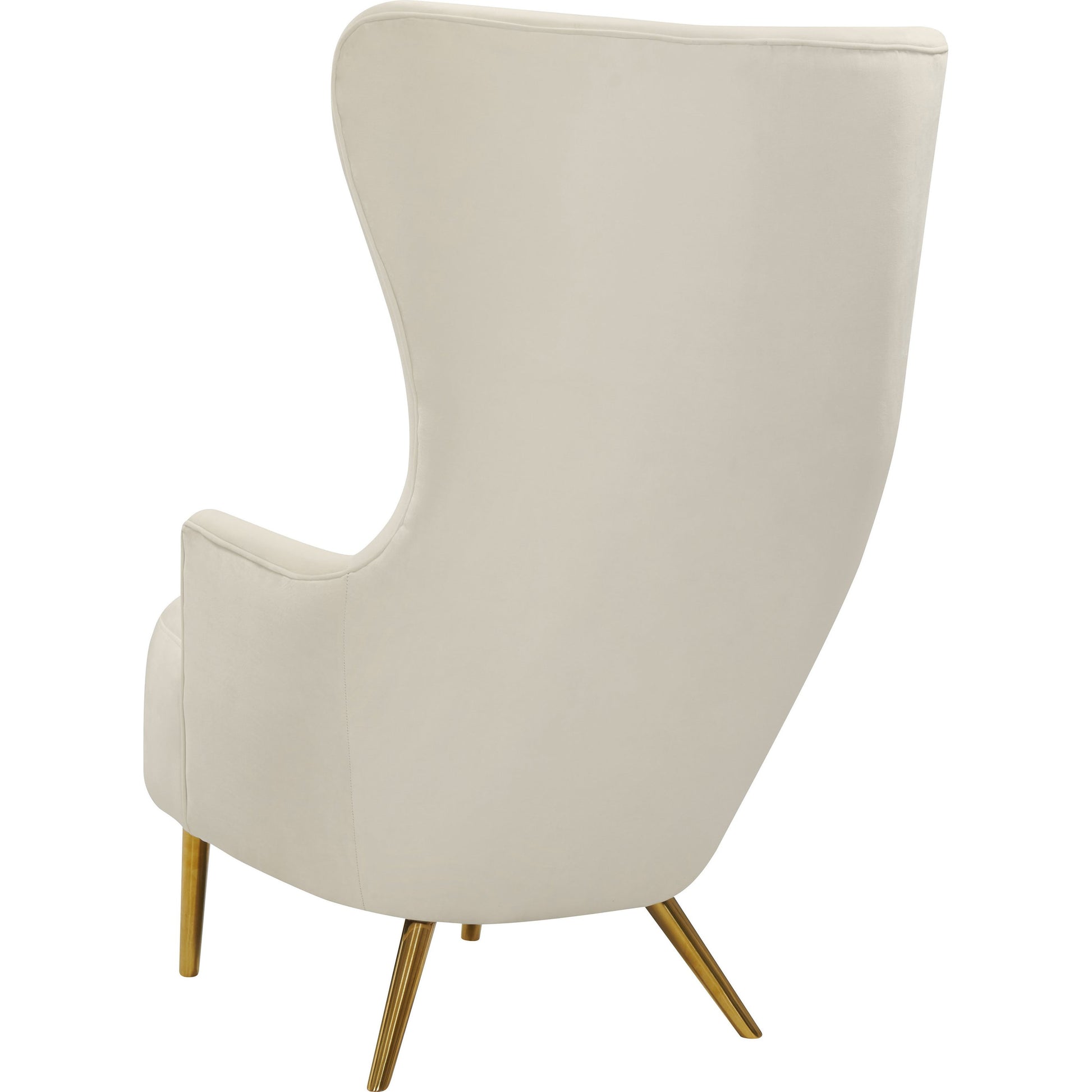 Julia Wingback Chair by TOV Furniture. Made from velvet in a modern style.