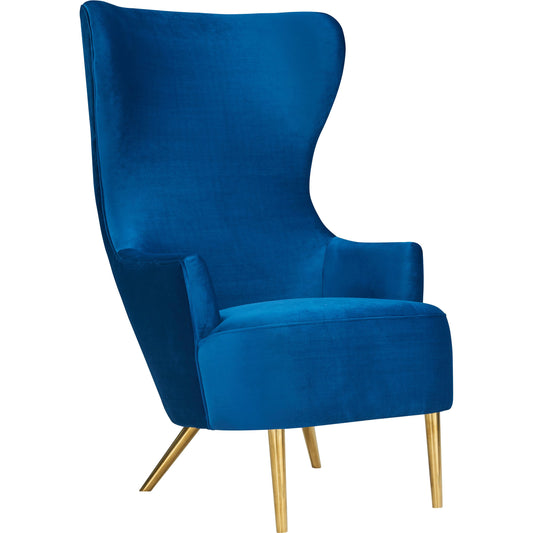 Julia Wingback Chair by TOV Furniture. Made from velvet in a modern style.