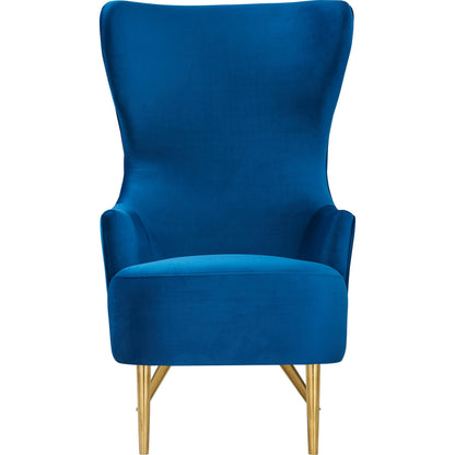 Julia Wingback Chair by TOV Furniture. Made from velvet in a modern style.