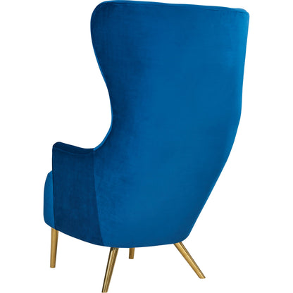 Julia Wingback Chair by TOV Furniture. Made from velvet in a modern style.
