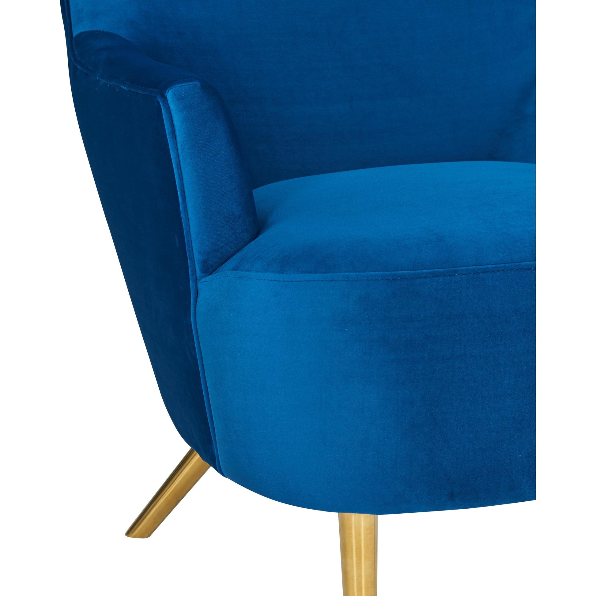Julia Wingback Chair by TOV Furniture. Made from velvet in a modern style.
