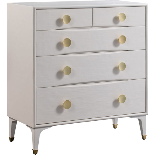 Divine Chest by TOV Furniture in white. Made from mdf in a modern style.