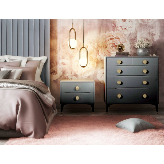 Divine Nightstand by TOV Furniture. Made from mdf in a modern style.