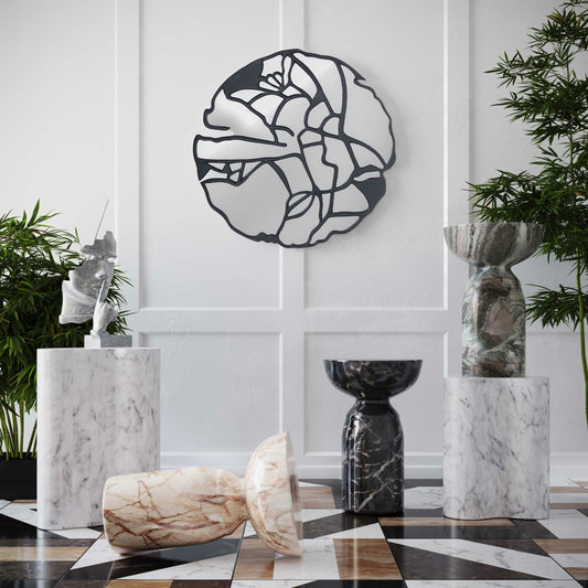 Rue Side Table by TOV Furniture. Made from concrete in a modern style.