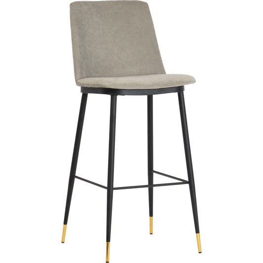 Evora Velvet Counter Stool by TOV Furniture. Made from velvet in a transitional style.