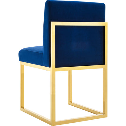 Haute Chair by TOV Furniture in black. Made from velvet, wood in a modern style.