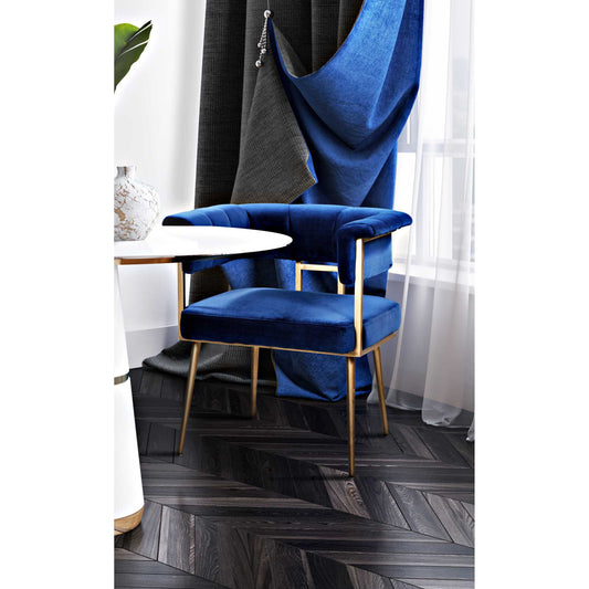 Astrid Chair by TOV Furniture. Made from velvet in a modern style.