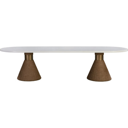Rishi Table by TOV Furniture. Made from acacia in a modern style.
