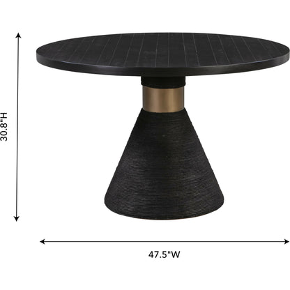 Rishi Round Table by TOV Furniture. Made from acacia in a modern style.