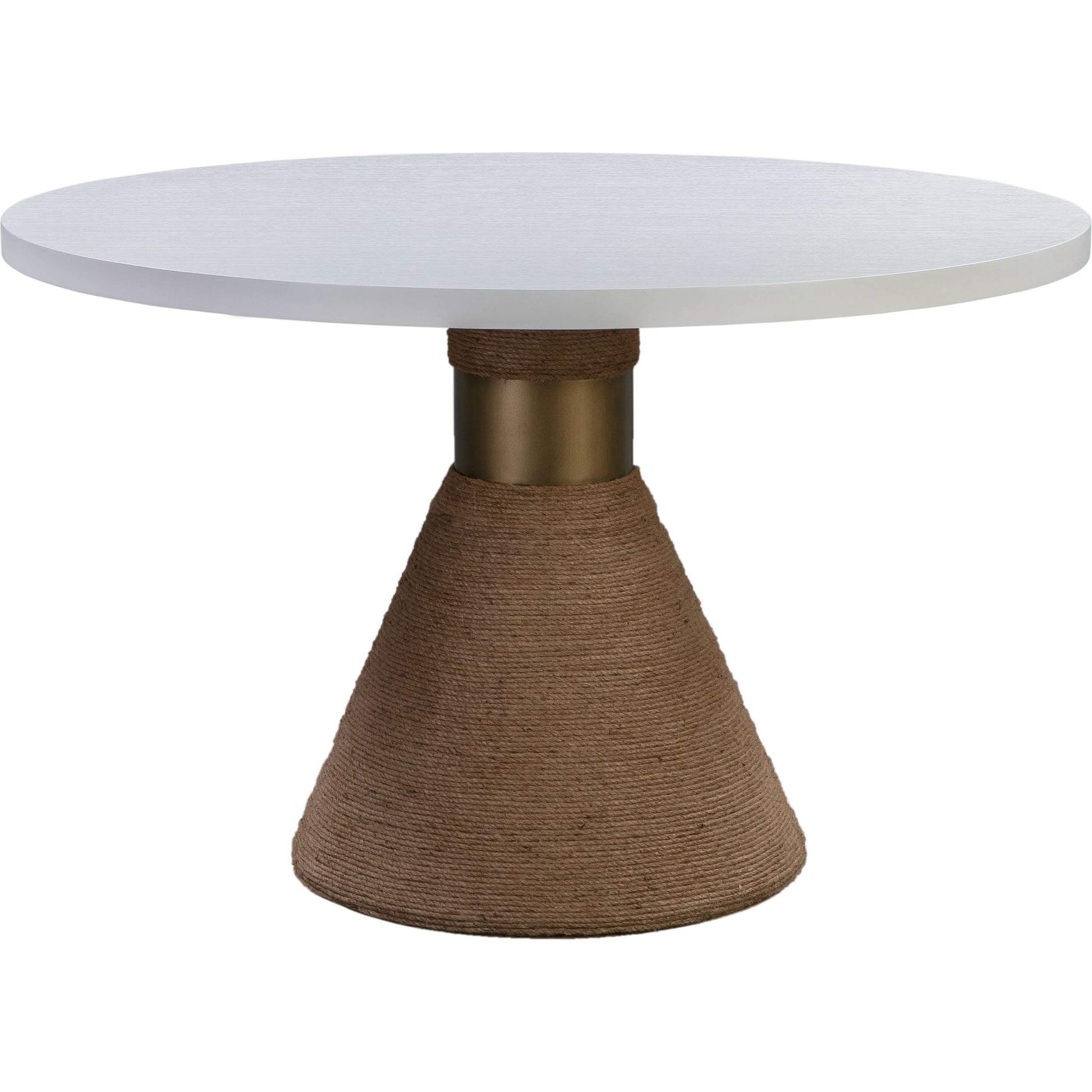 Rishi Round Table by TOV Furniture. Made from acacia in a modern style.