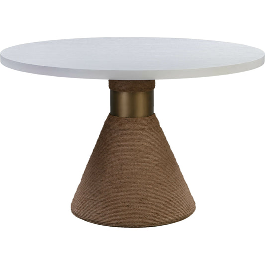 Rishi Round Table by TOV Furniture. Made from acacia in a modern style.