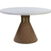 Rishi Round Table by TOV Furniture. Made from acacia in a modern style.