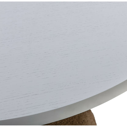 Rishi Round Table by TOV Furniture. Made from acacia in a modern style.