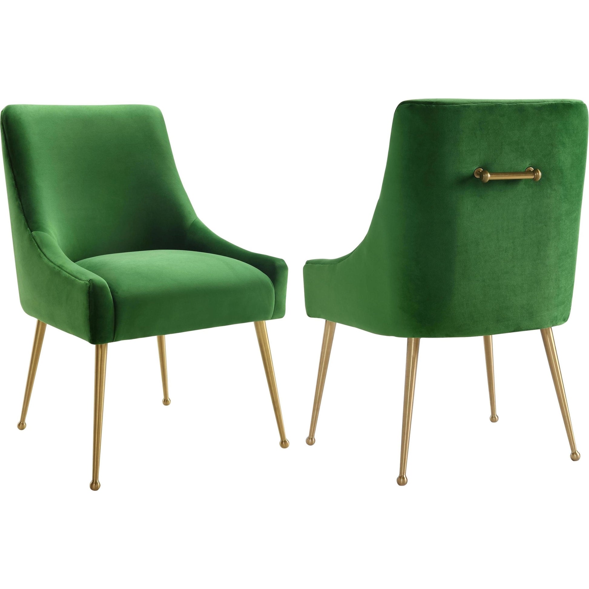 Beatrix Side Chair by TOV Furniture. Made from velvet in a modern style.