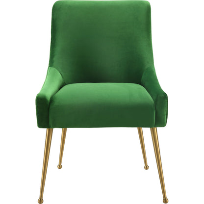 Beatrix Side Chair by TOV Furniture. Made from velvet in a modern style.