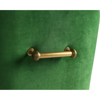 Beatrix Side Chair by TOV Furniture. Made from velvet in a modern style.