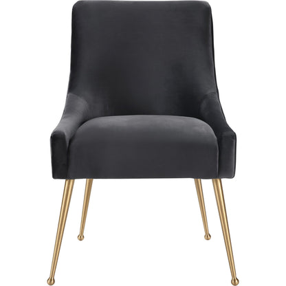 Beatrix Side Chair by TOV Furniture. Made from velvet in a modern style.
