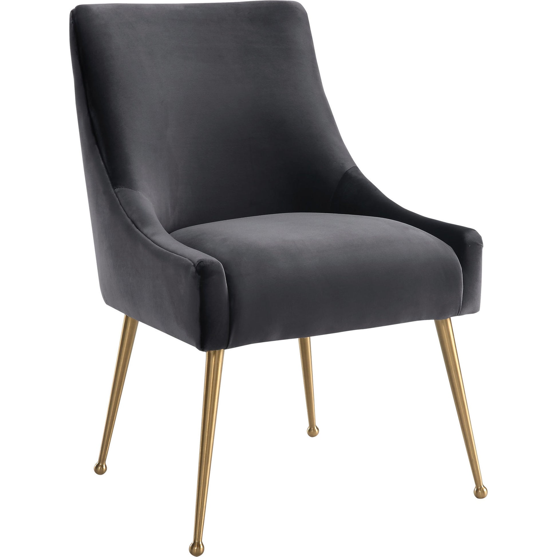 Beatrix Side Chair by TOV Furniture. Made from velvet in a modern style.