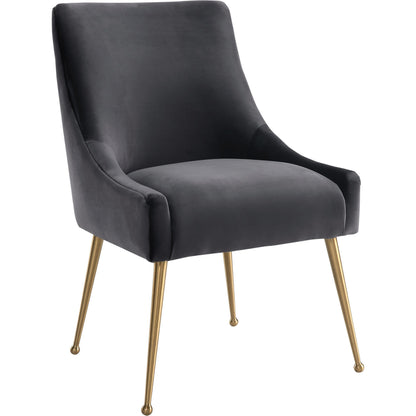 Beatrix Side Chair by TOV Furniture. Made from velvet in a modern style.
