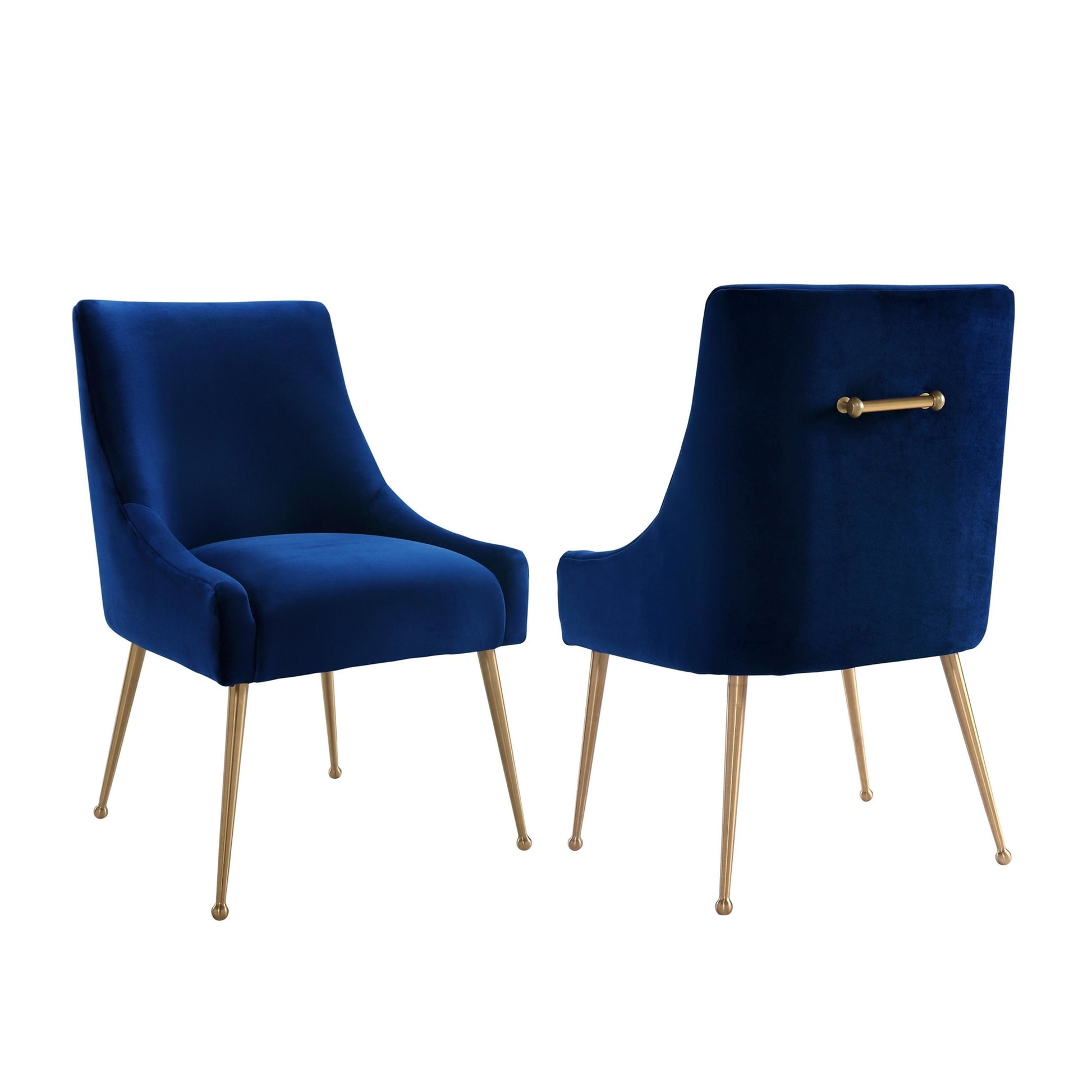 Beatrix Side Chair by TOV Furniture. Made from velvet in a modern style.