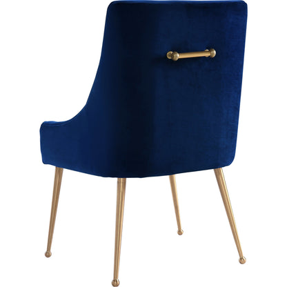 Beatrix Side Chair by TOV Furniture. Made from velvet in a modern style.