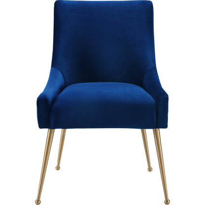 Beatrix Side Chair by TOV Furniture. Made from velvet in a modern style.
