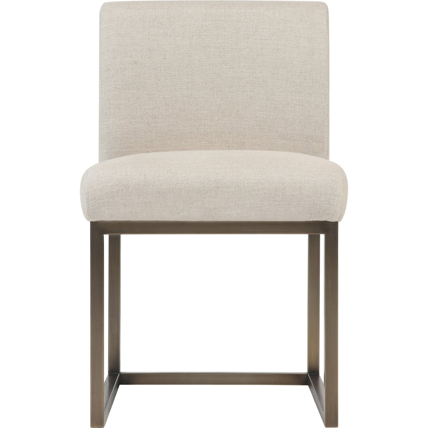 003 S-245493 | Additional Silo | Haute Linen Chair by TOV Furniture in beige. Made from linen in a modern style.