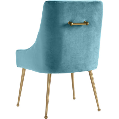 Beatrix Side Chair by TOV Furniture. Made from velvet in a modern style.