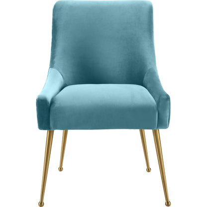 Beatrix Side Chair by TOV Furniture. Made from velvet in a modern style.