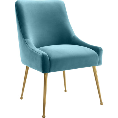 Beatrix Side Chair by TOV Furniture. Made from velvet in a modern style.