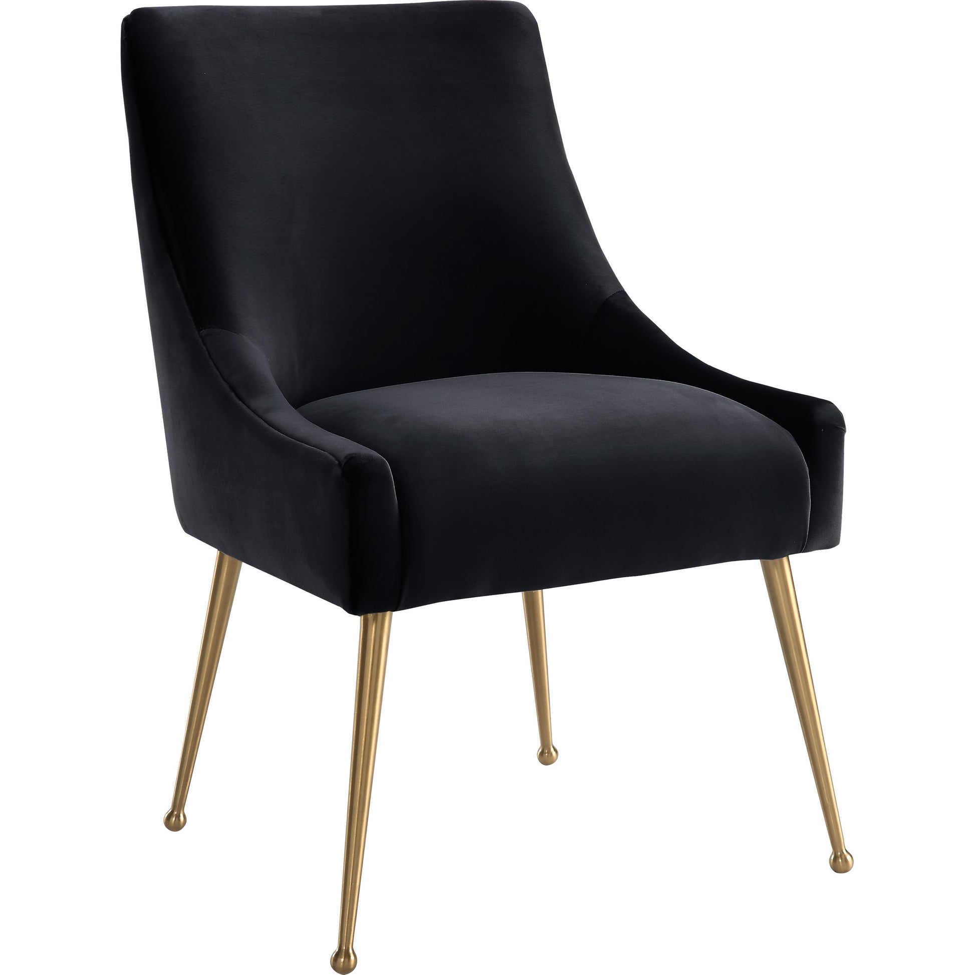 Beatrix Side Chair by TOV Furniture. Made from velvet in a modern style.