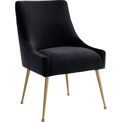 Beatrix Side Chair by TOV Furniture. Made from velvet in a modern style.