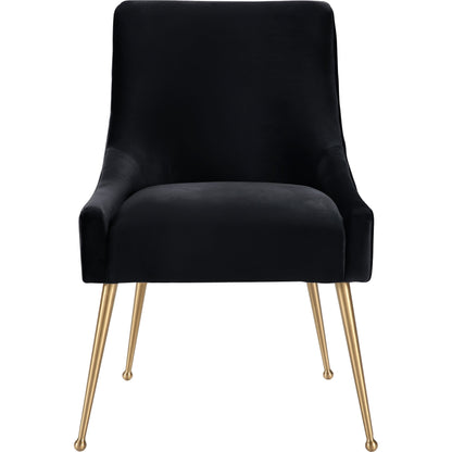 Beatrix Side Chair by TOV Furniture. Made from velvet in a modern style.