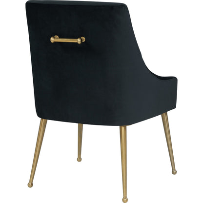 Beatrix Side Chair by TOV Furniture. Made from velvet in a modern style.