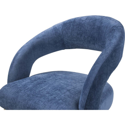 Rocco Dining Chair by TOV Furniture. Made from velvet, pine, stainless steel in a modern style.