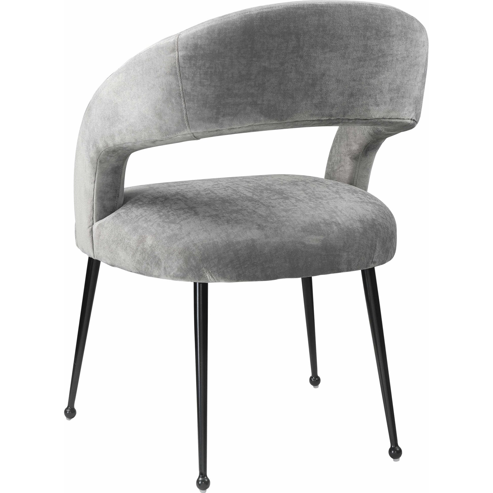 Rocco Dining Chair by TOV Furniture. Made from velvet, pine, stainless steel in a modern style.