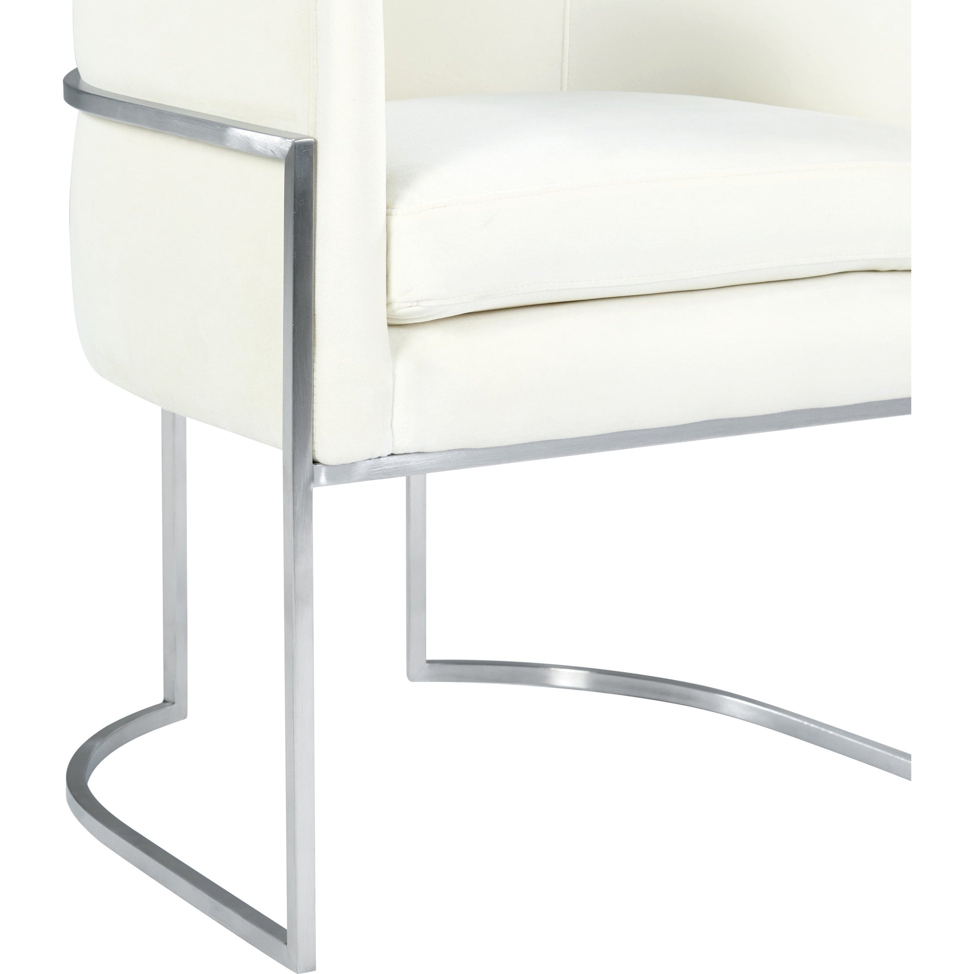 Giselle Dining Chair by TOV Furniture. Made from velvet in a modern style.
