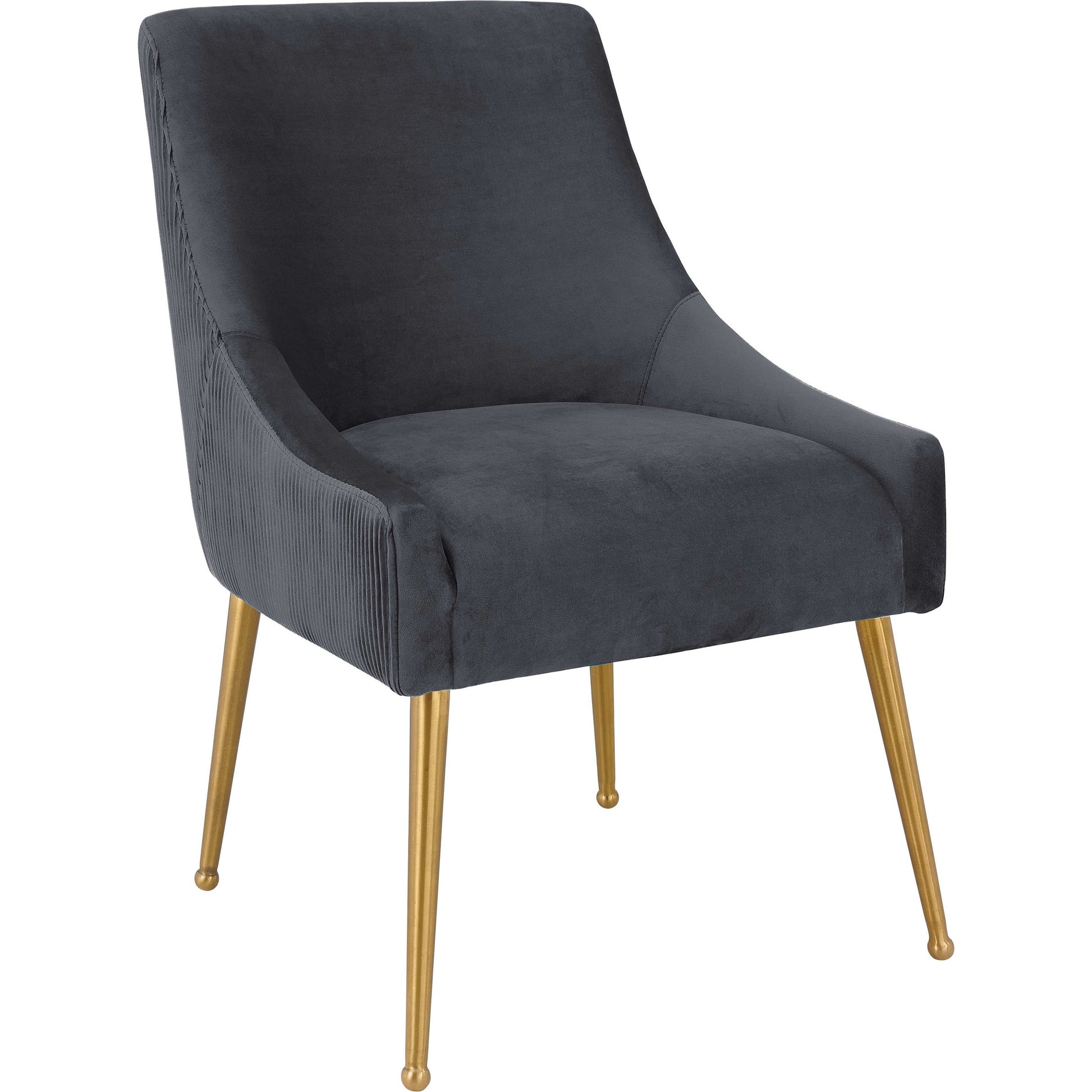 Beatrix Side Chair by TOV Furniture. Made from velvet in a modern style.
