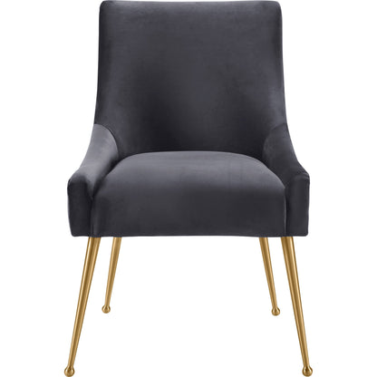 Beatrix Side Chair by TOV Furniture. Made from velvet in a modern style.