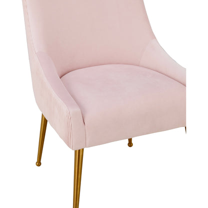Beatrix Side Chair by TOV Furniture. Made from velvet in a modern style.