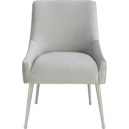 Beatrix Side Chair by TOV Furniture. Made from velvet in a modern style.