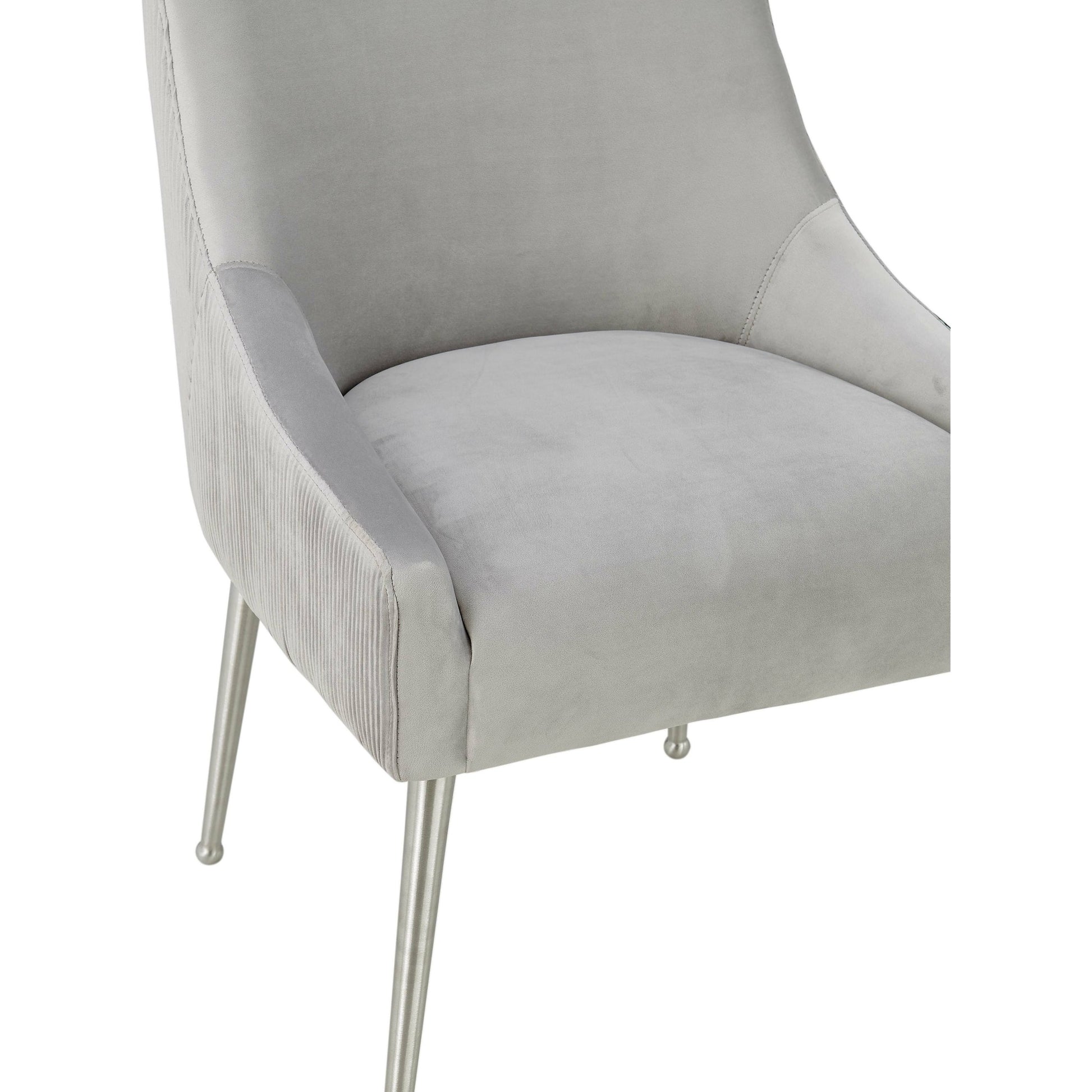 Beatrix Side Chair by TOV Furniture. Made from velvet in a modern style.