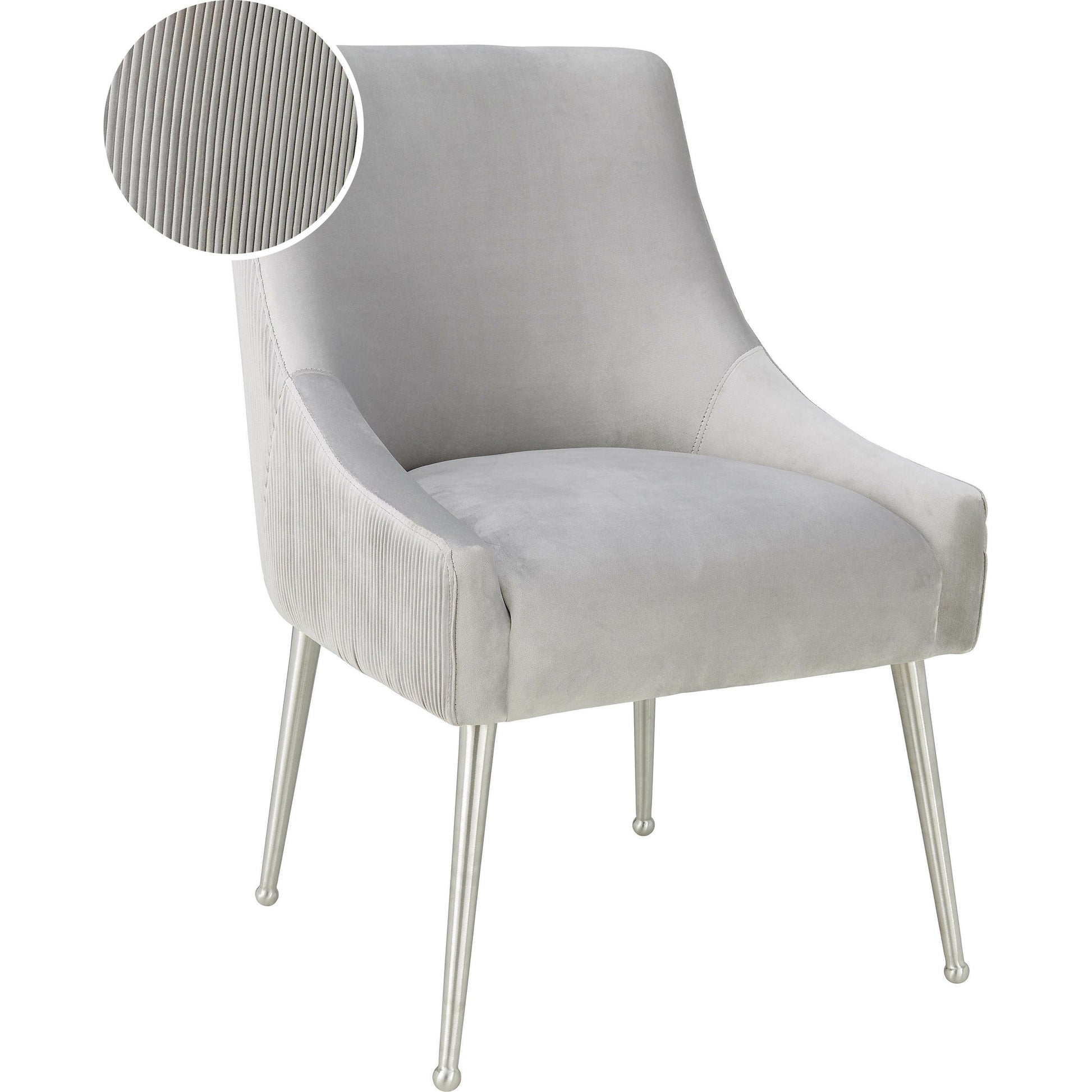 Beatrix Side Chair by TOV Furniture. Made from velvet in a modern style.