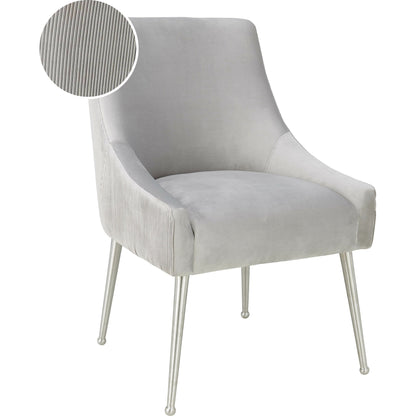 Beatrix Side Chair by TOV Furniture. Made from velvet in a modern style.